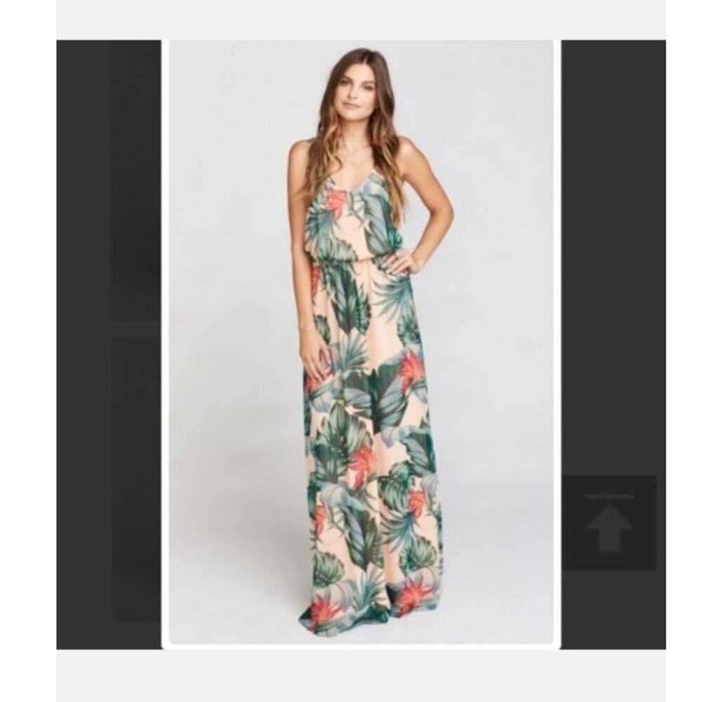 NWT Show Me Your Mumu Kendall Maxi Dress Small Tropical Vacation Beach